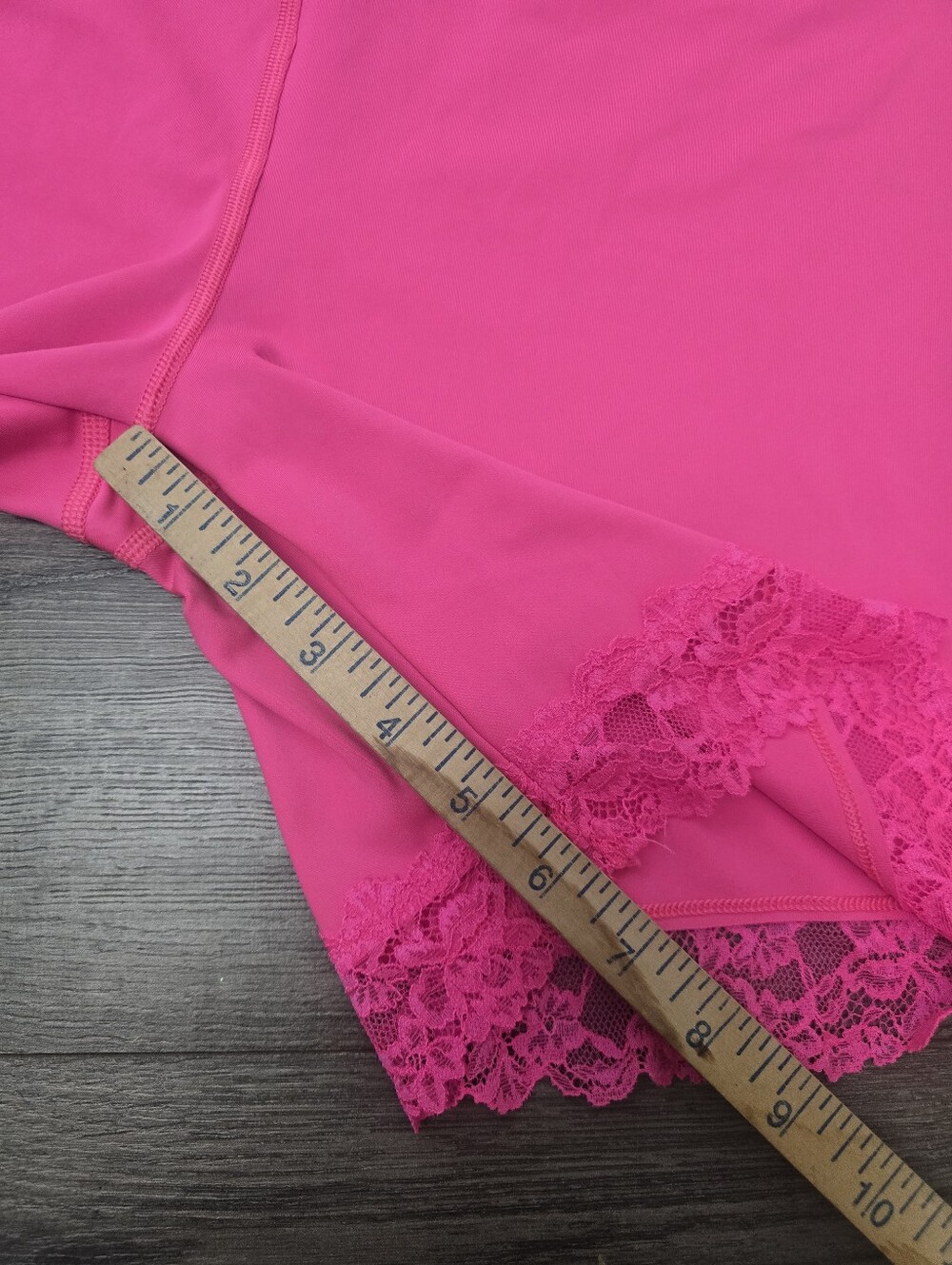 Savage X Fenty Lace Race High-Waist Bike Short Pink Palace Size XL - Picture 9 of 11